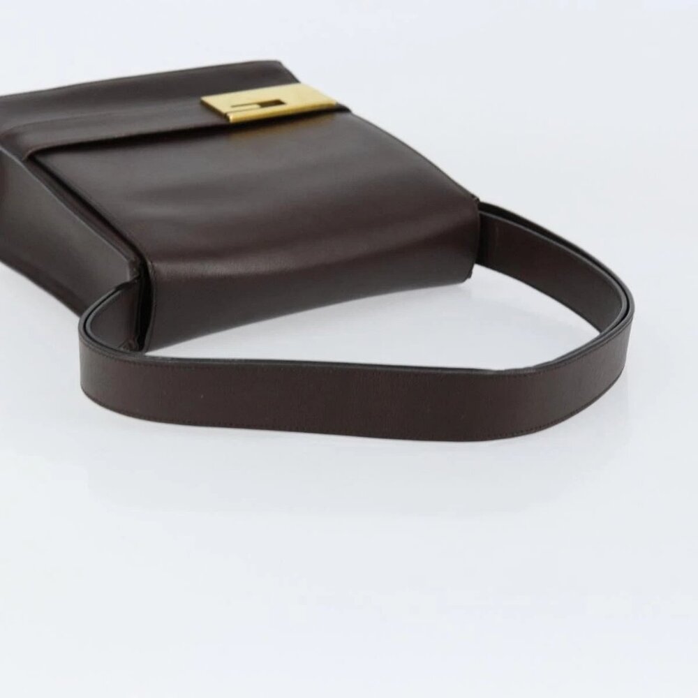 GUCCI Shoulder Bag Leather Brown Gold 001 1274 1874 Auth am9820 - Picture 8 of 16